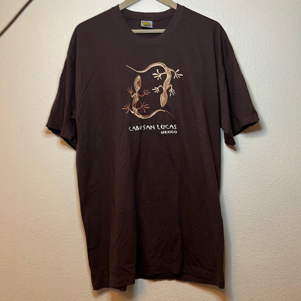 Cabo San Lucas Mexico embroidered lizards T-shirt